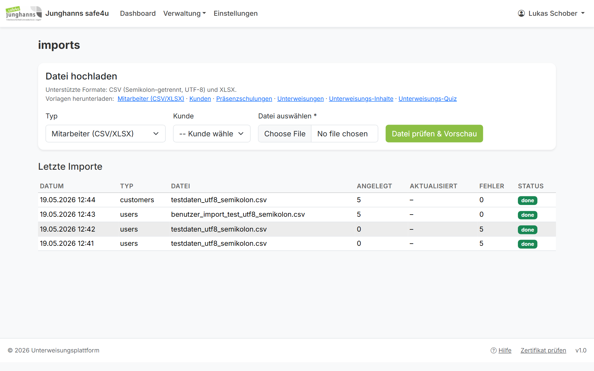 CSV-Import